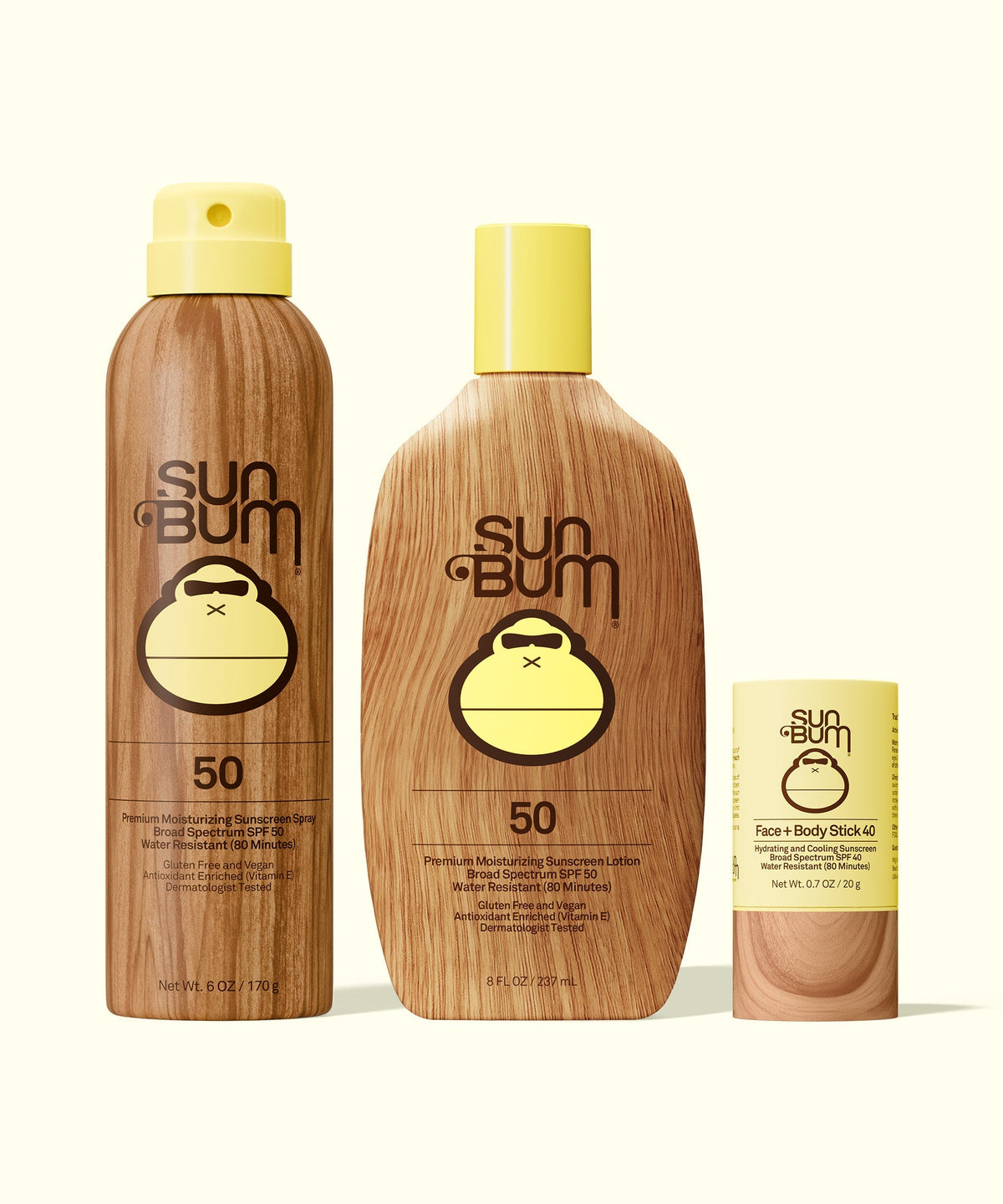 SPF 50 Spray + Lotion + Face and Body Stick 40 Bundle Q2